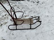 Grajewo ogłoszenia: Sprzedam dwie pary sanek z oparciem z możliwością pchania stan... - zdjęcie