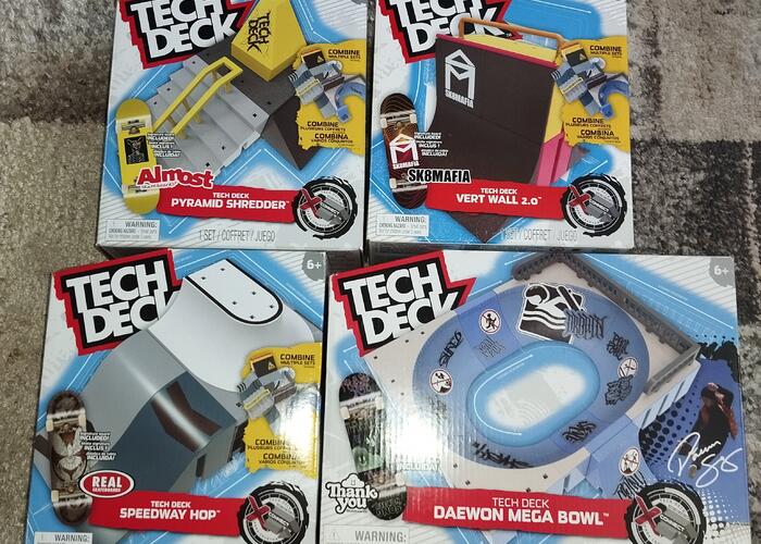 Grajewo ogłoszenia: Sprzedam 4 różne zestawy tech deck w bardzo dobrym stanie